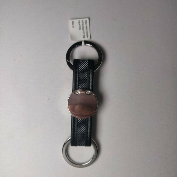 Tumi Alpha Valet Key Fob Ring Keychain Pewter Gray - Picture 3 of 3